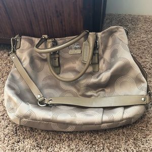 Light tan - Coach shopping bag!